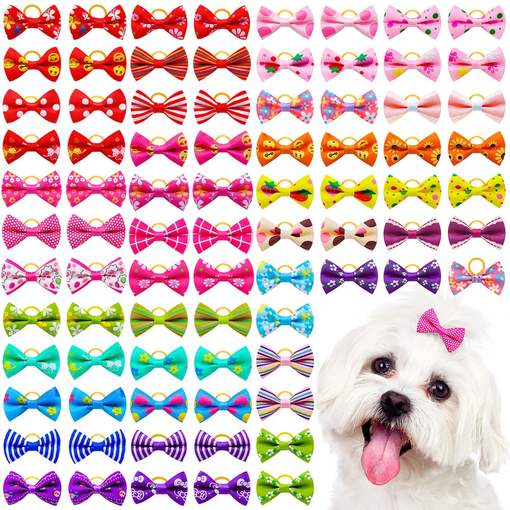 Cute affordable bows for dogs and cats.