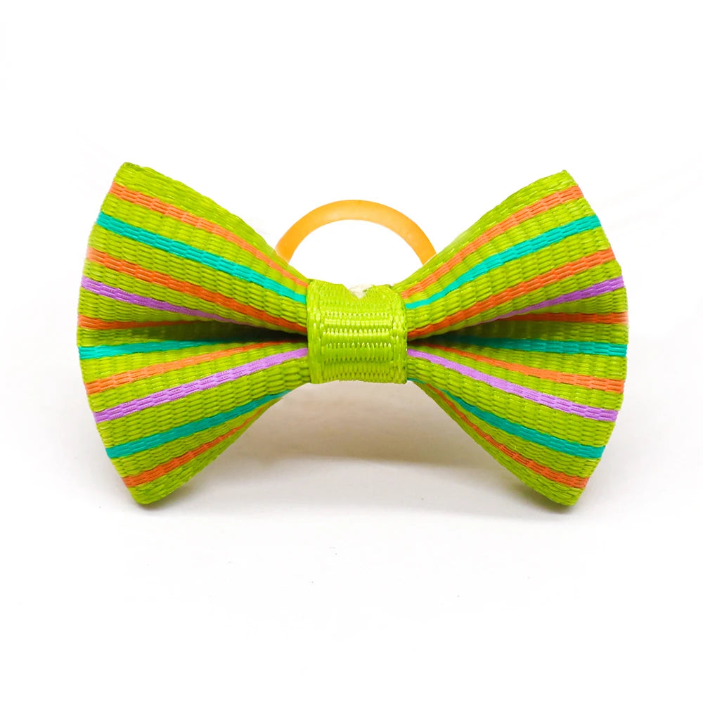 10/20pcs Dog Grooming Bows Mix Colours Cat Dog Hair Bows for Small Dog Grooming Pet Hair Accessories Rubber Bands Pet Supplies